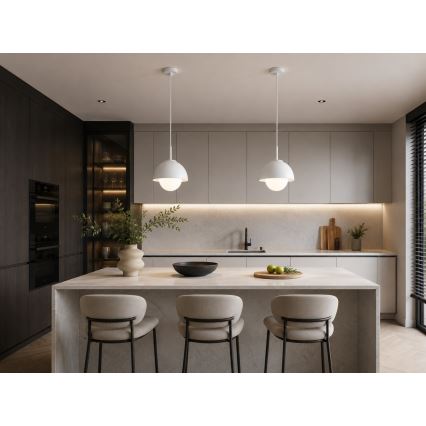BRILAGI - Pakaramā lampa uz kabeļa COSMO 1xE27/60W/230V Ø 18 cm balta