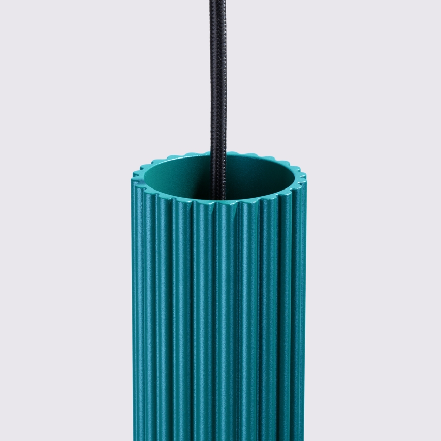 Brilagi - Pakaramā lampa uz kabeļa CRESTO 1xGU10/10W/230V tirkīza krāsa