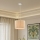 Brilagi - Pakaramā lampa uz kabeļa NORDIC WAVE 1xE27/15W/230V Ø 32 cm lina/balta