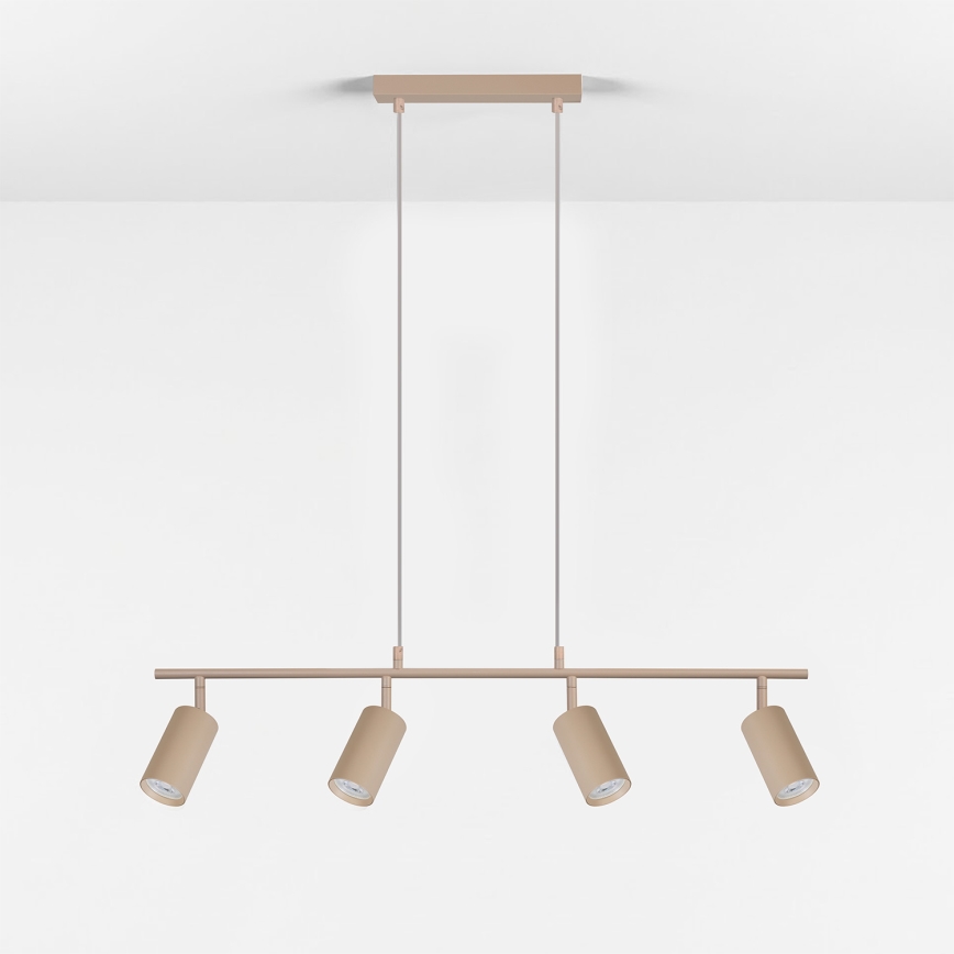 Brilagi - Pakaramā lampa uz kabeļa SELE 4xGU10/30W/230V bēša