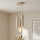 Brilagi - Pakaramā lampa uz kabeļa TUBE 3xGU10/15W/230V bēša/zelta