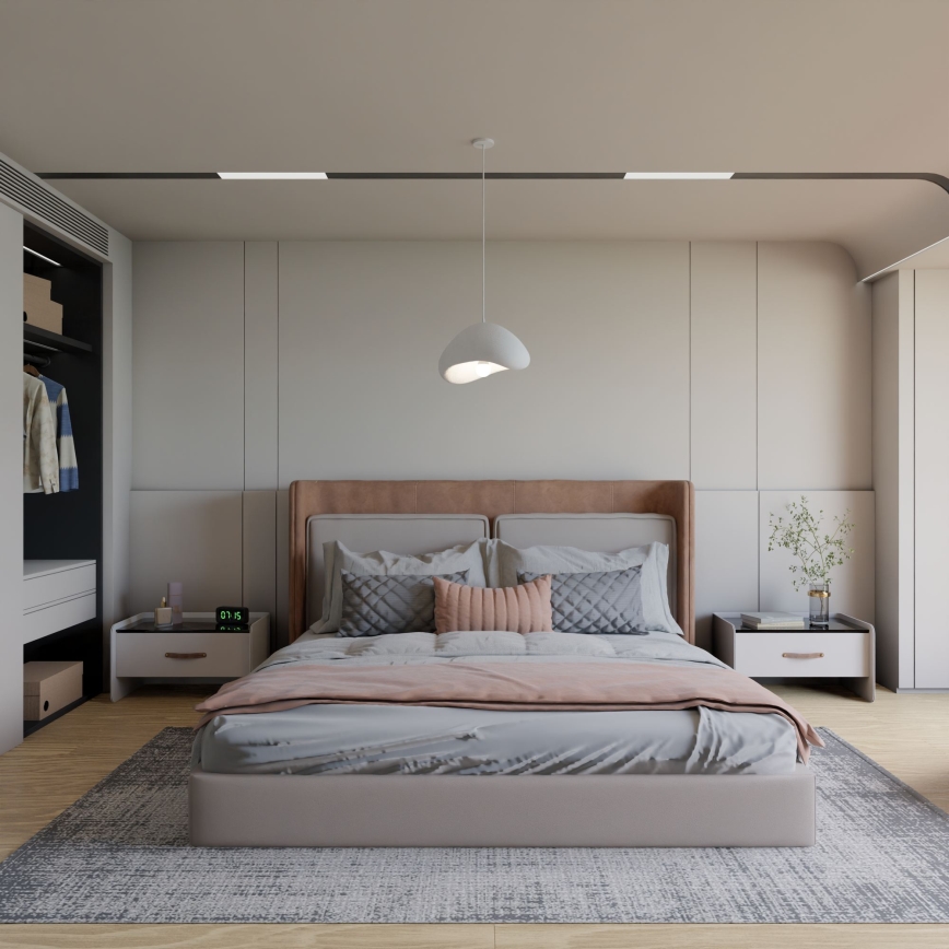 Brilagi - pakaramā lampa uz kabeļa WABI SABI 1xE27/40W/230V balta