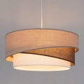 Brilagi - Pakaramā lampa uz troses ARROW 1xE27/60W/230V Ø 45 cm bēša/brūna/balta
