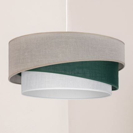 Brilagi - Pakaramā lampa uz troses ARROW 1xE27/60W/230V Ø 45 cm bēša/zaļa/balta