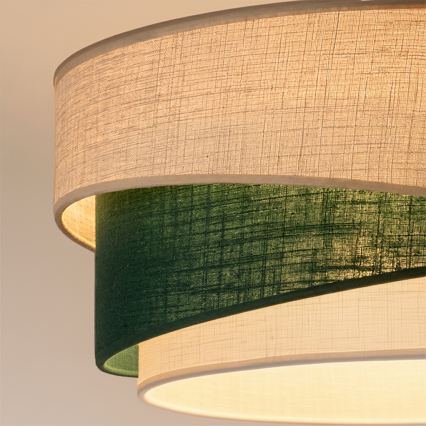 Brilagi - Pakaramā lampa uz troses ARROW 1xE27/60W/230V Ø 45 cm bēša/zaļa/balta