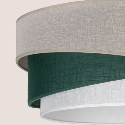 Brilagi - Pakaramā lampa uz troses ARROW 1xE27/60W/230V Ø 45 cm bēša/zaļa/balta