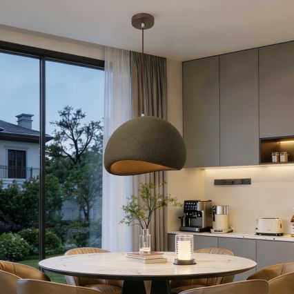 BRILAGI - Pakaramā lampa uz troses WABI SABI 1xE27/60W/230V Ø 40 cm brūna