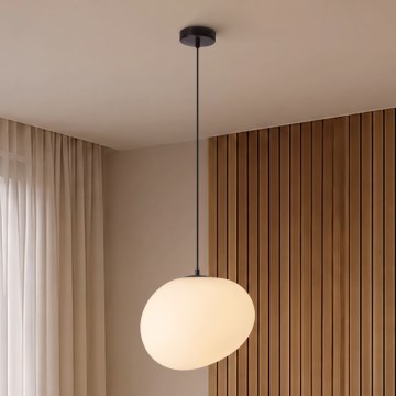 BRILAGI - Pakaramā lampa uz vada PEBBLES 1xE27/40W/230V Ø 30 cm melna