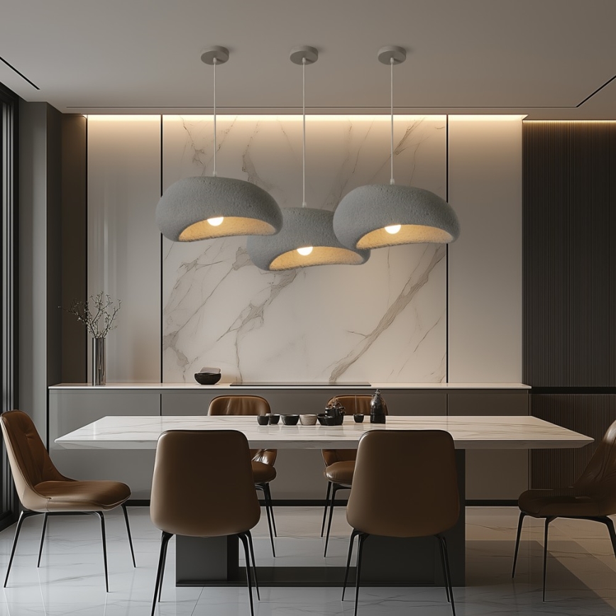 BRILAGI - Pakaramā lampa uz vada WABI SABI 1xE27/60W/230V Ø 40 cm pelēka