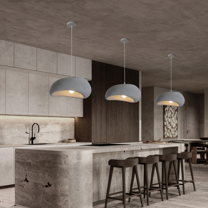 BRILAGI - Pakaramā lampa uz vada WABI SABI 1xE27/60W/230V Ø 40 cm pelēka