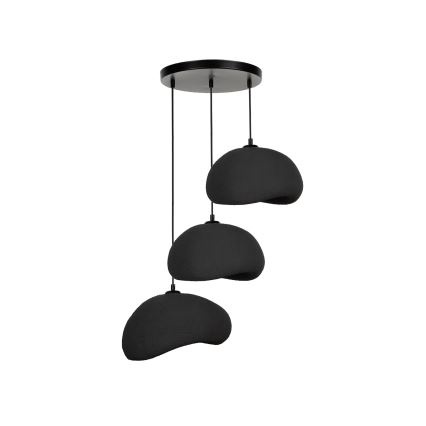 Brilagi - pakaramā lampa uz vada WABI SABI 3xE27/40W/230V pr. 60 cm melna