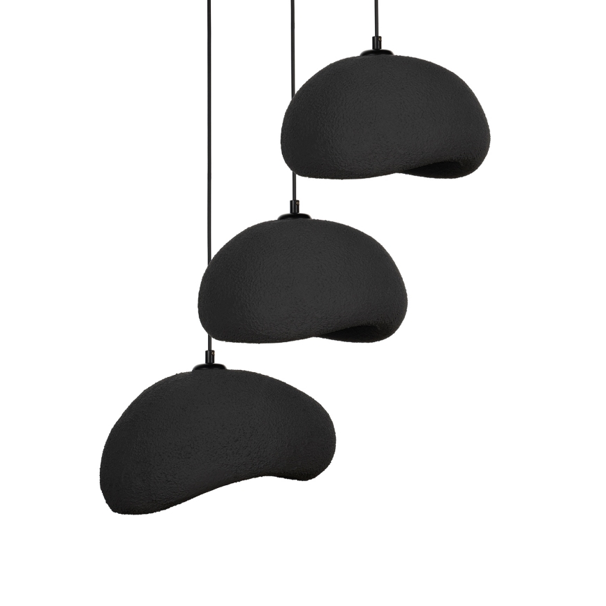 Brilagi - pakaramā lampa uz vada WABI SABI 3xE27/40W/230V pr. 60 cm melna