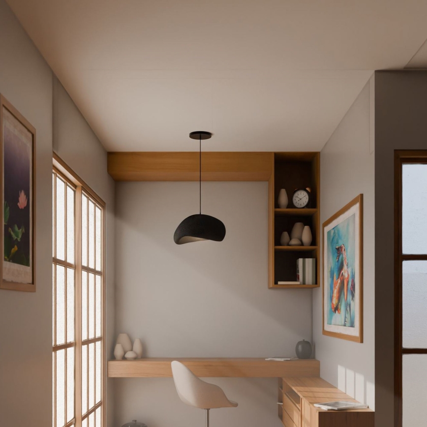 Brilagi - Pakaramā lampa WABI SABI 1xE27/40W/230V melna