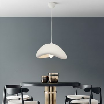 Brilagi - Pakaramā lampa WABI SABI ar vadu 1xE27/40W/230V Ø 42 cm, balta