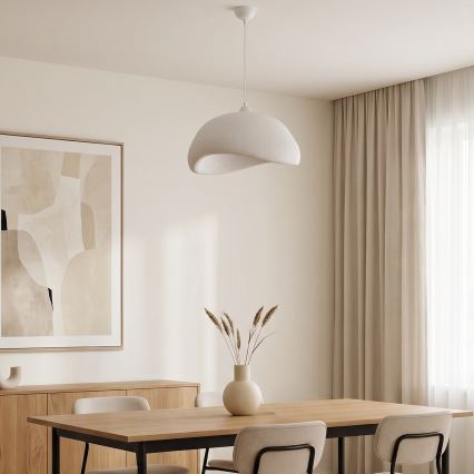 Brilagi - Pakaramā lampa WABI SABI ar vadu 1xE27/40W/230V Ø 42 cm, balta