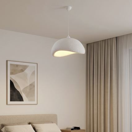 Brilagi - Pakaramā lampa WABI SABI ar vadu 1xE27/40W/230V Ø 42 cm, balta