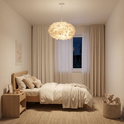 Brilagi - Pakaramā lustra ar kabeli SOLEAIR 2xE27/40W/230V Ø 60 cm balta