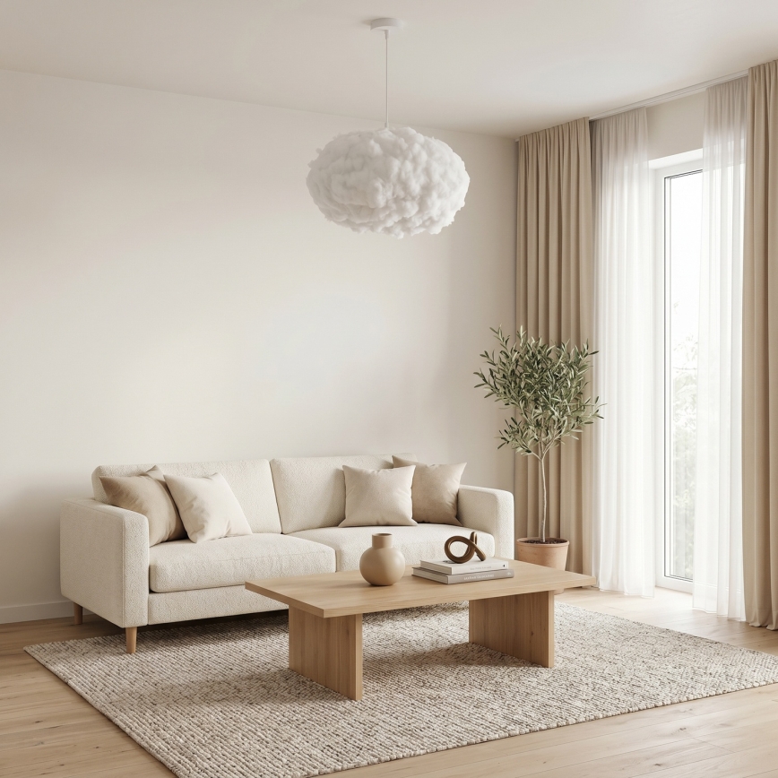 Brilagi - Pakaramā lustra ar kabeli SOLEAIR 2xE27/40W/230V Ø 60 cm balta