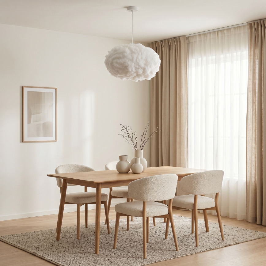 Brilagi - Pakaramā lustra ar kabeli SOLEAIR 2xE27/40W/230V Ø 60 cm balta