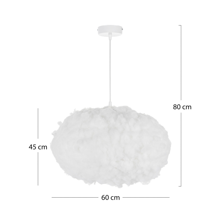 Brilagi - Pakaramā lustra ar kabeli SOLEAIR 2xE27/40W/230V Ø 60 cm balta