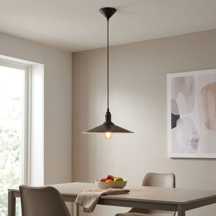 BRILAGI - pakaramā lustra ar vadu FORGE 1xE27/60W/230V Ø 36 cm brūna