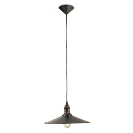 BRILAGI - pakaramā lustra ar vadu FORGE 1xE27/60W/230V Ø 36 cm brūna