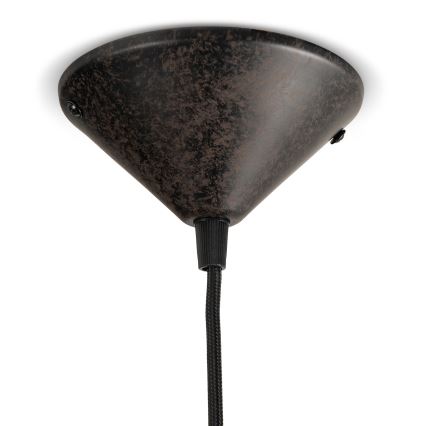 BRILAGI - pakaramā lustra ar vadu FORGE 1xE27/60W/230V Ø 36 cm brūna