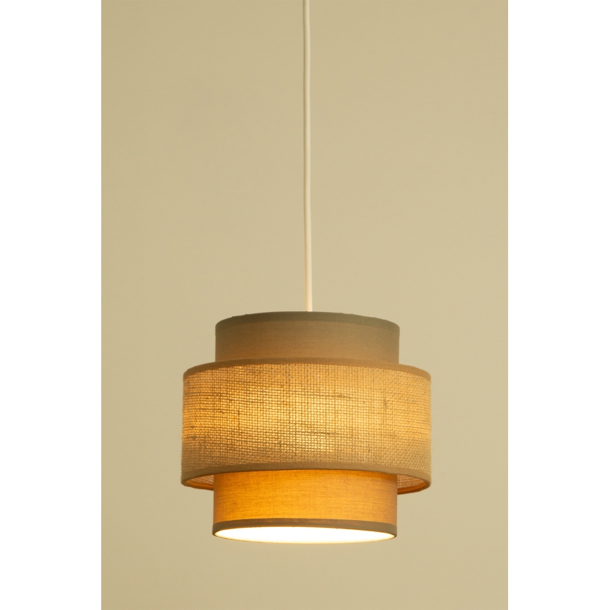 Brilagi - Pakaramā lustra RESNA 3xE27/60W/230V Ø 45 cm brūna/bēša