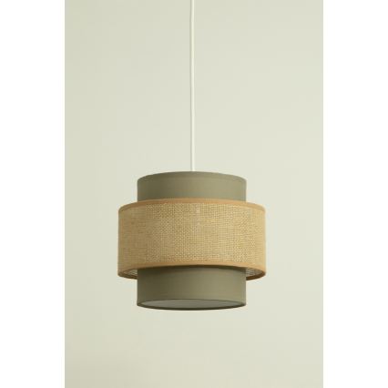 Brilagi - Pakaramā lustra RESNA 3xE27/60W/230V Ø 45 cm brūna/bēša
