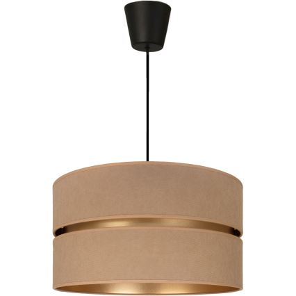 Brilagi - Pakaramā lustra uz kabeļa DUO-DUO 1xE27/60W/230V Ø 40 cm bēša/zelta
