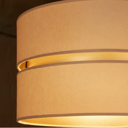 Brilagi - Pakaramā lustra uz kabeļa DUO-DUO 1xE27/60W/230V Ø 40 cm bēša/zelta