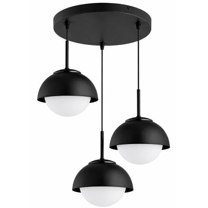 BRILAGI - Pakaramā lustra uz troses COSMO 3xE27/60W/230V melna