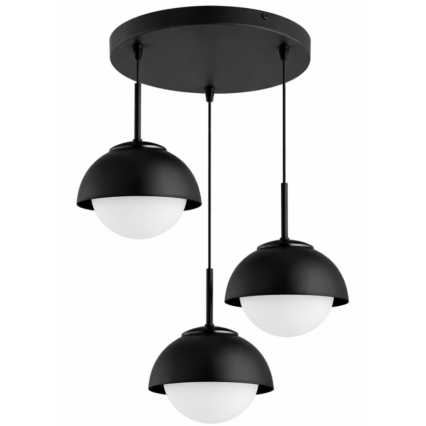 BRILAGI - Pakaramā lustra uz troses COSMO 3xE27/60W/230V melna
