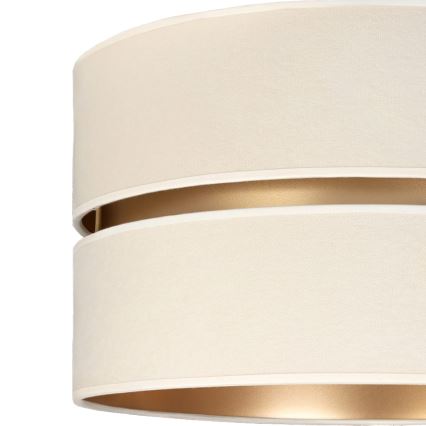 Brilagi - Pakaramā lustra uz troses DUO-DUO 1xE27/60W/230V diam. 40 cm krēmkrāsaina/zeltaina