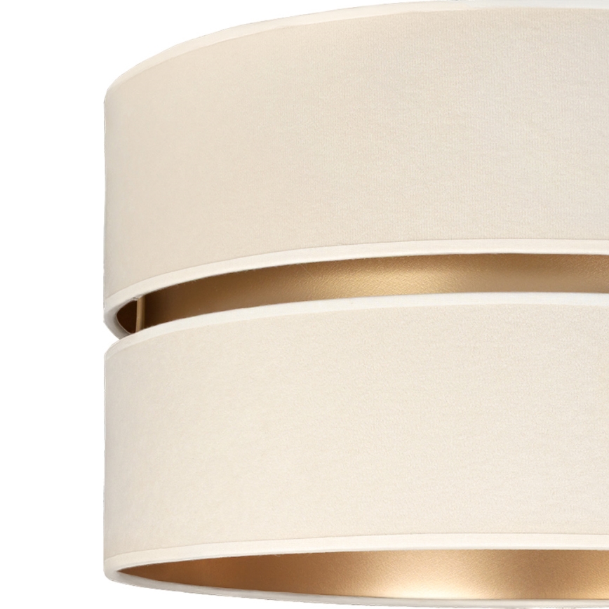 Brilagi - Pakaramā lustra uz troses DUO-DUO 1xE27/60W/230V diam. 40 cm krēmkrāsaina/zeltaina