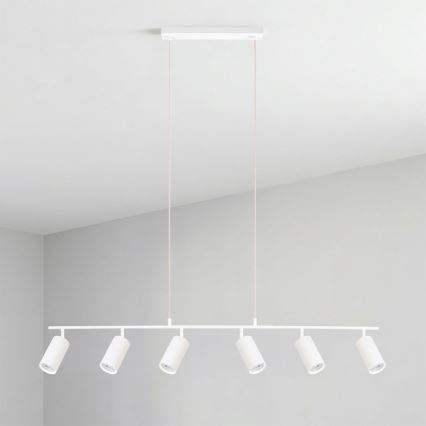 Brilagi - Pakaramā lustra uz troses SELE 6xGU10/30W/230V balta