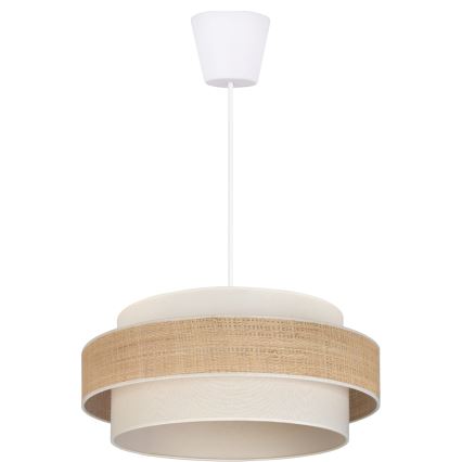 Brilagi - pakaramā lustra uz troses SPACE 1xE27/60W/230V Ø 40 cm bēša/krēmkrāsaina