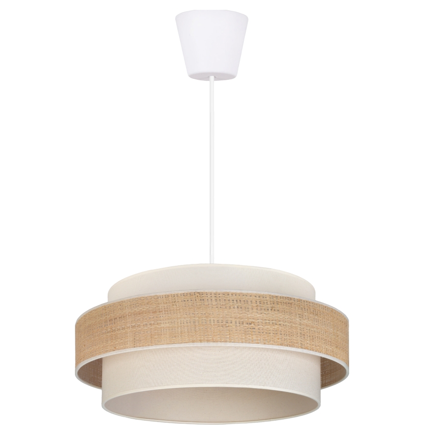 Brilagi - pakaramā lustra uz troses SPACE 1xE27/60W/230V Ø 40 cm bēša/krēmkrāsaina