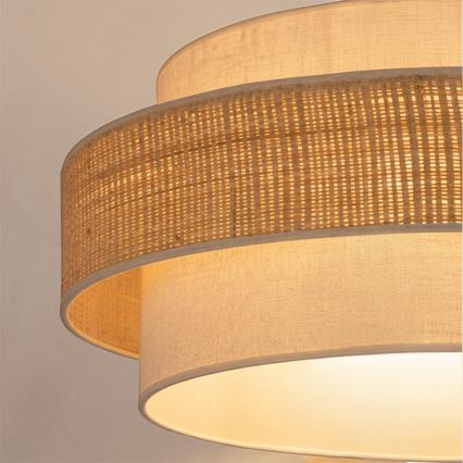Brilagi - pakaramā lustra uz troses SPACE 1xE27/60W/230V Ø 40 cm bēša/krēmkrāsaina