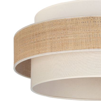 Brilagi - pakaramā lustra uz troses SPACE 1xE27/60W/230V Ø 40 cm bēša/krēmkrāsaina