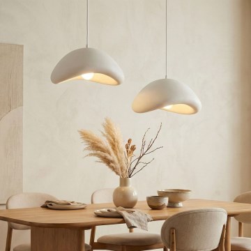 Brilagi - Pakaramā lustra uz troses WABI SABI 2xE27/40W/230V Ø 74 cm balta