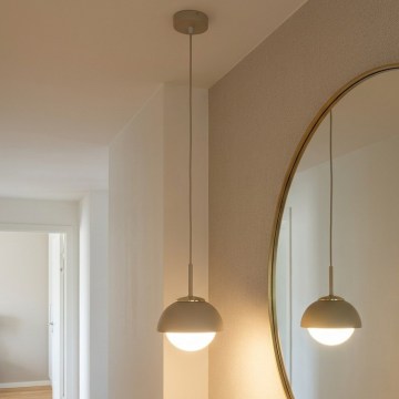 Brilagi - Pakaramā lustra uz vada 1xE27/60W/230V Ø 18 cm bēša/zelta