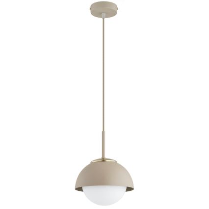 Brilagi - Pakaramā lustra uz vada 1xE27/60W/230V Ø 18 cm bēša/zelta