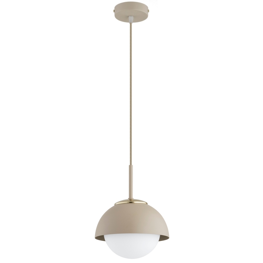 Brilagi - Pakaramā lustra uz vada COSMO 1xE27/60W/230V Ø 18 cm bēša/zelta