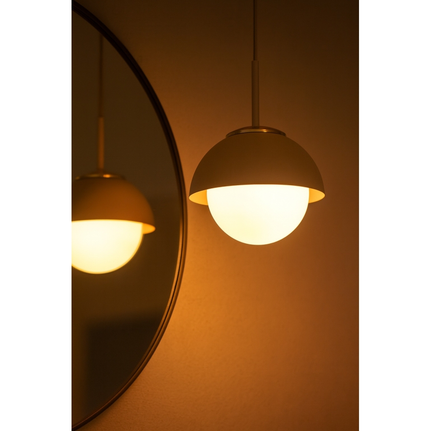 Brilagi - Pakaramā lustra uz vada COSMO 1xE27/60W/230V Ø 18 cm bēša/zelta