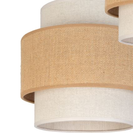 Brilagi - Pakaramā lustra uz vada SPACE 3xE27/60W/230V Ø 40 cm bēša/krēmkrāsa