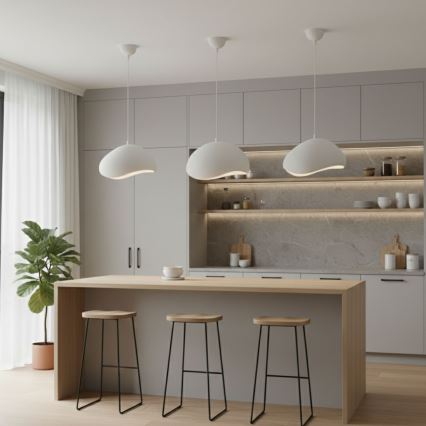 Brilagi - Pakaramā lustra uz vada WABI SABI 1xE27/40W/230V Ø 32 cm balta