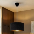 Brilagi - Pakaramā lustra VELVET, 1xE27/60W/230V, Ø 40 cm, melna/zelta
