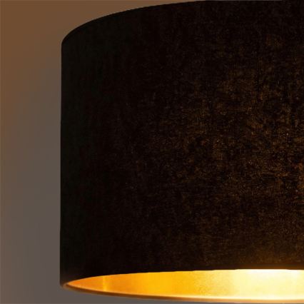 Brilagi - Pakaramā lustra VELVET, 1xE27/60W/230V, Ø 40 cm, melna/zelta