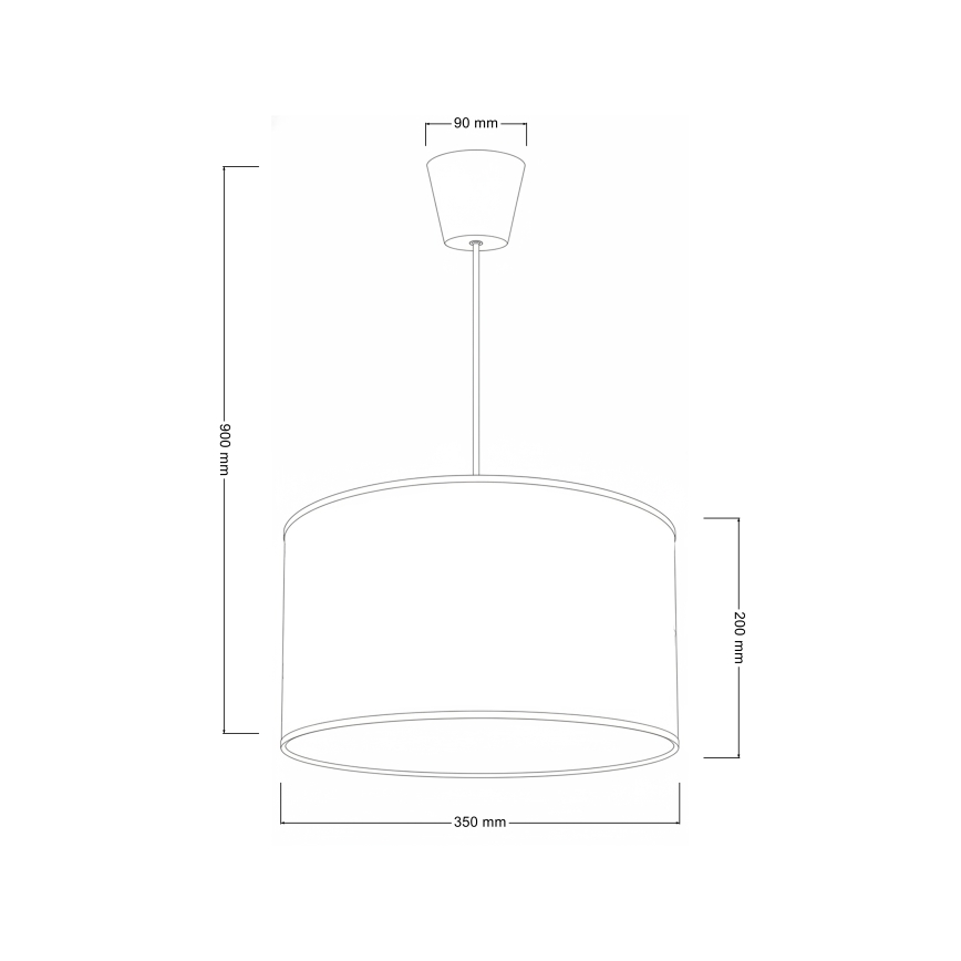 Brilagi - Pakaramā lustra VELVET, 1xE27/60W/230V, Ø 40 cm, melna/zelta